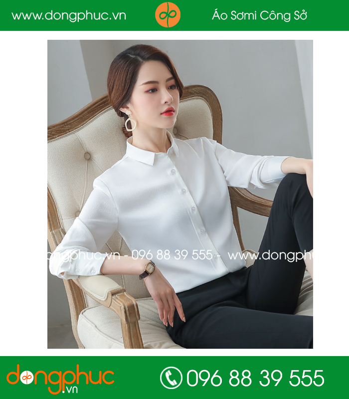 Đồng phục áo sơ mi màu trắng